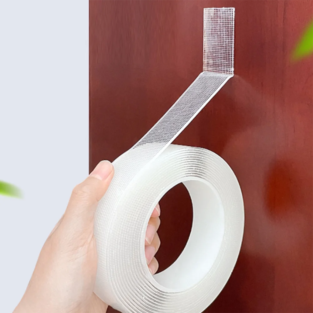2pcs Heavy-Duty Nano Double-Sided Tape Reusable Traceless Washable Strong Adhesive Strips for Home Office Car Use 16.4Ft