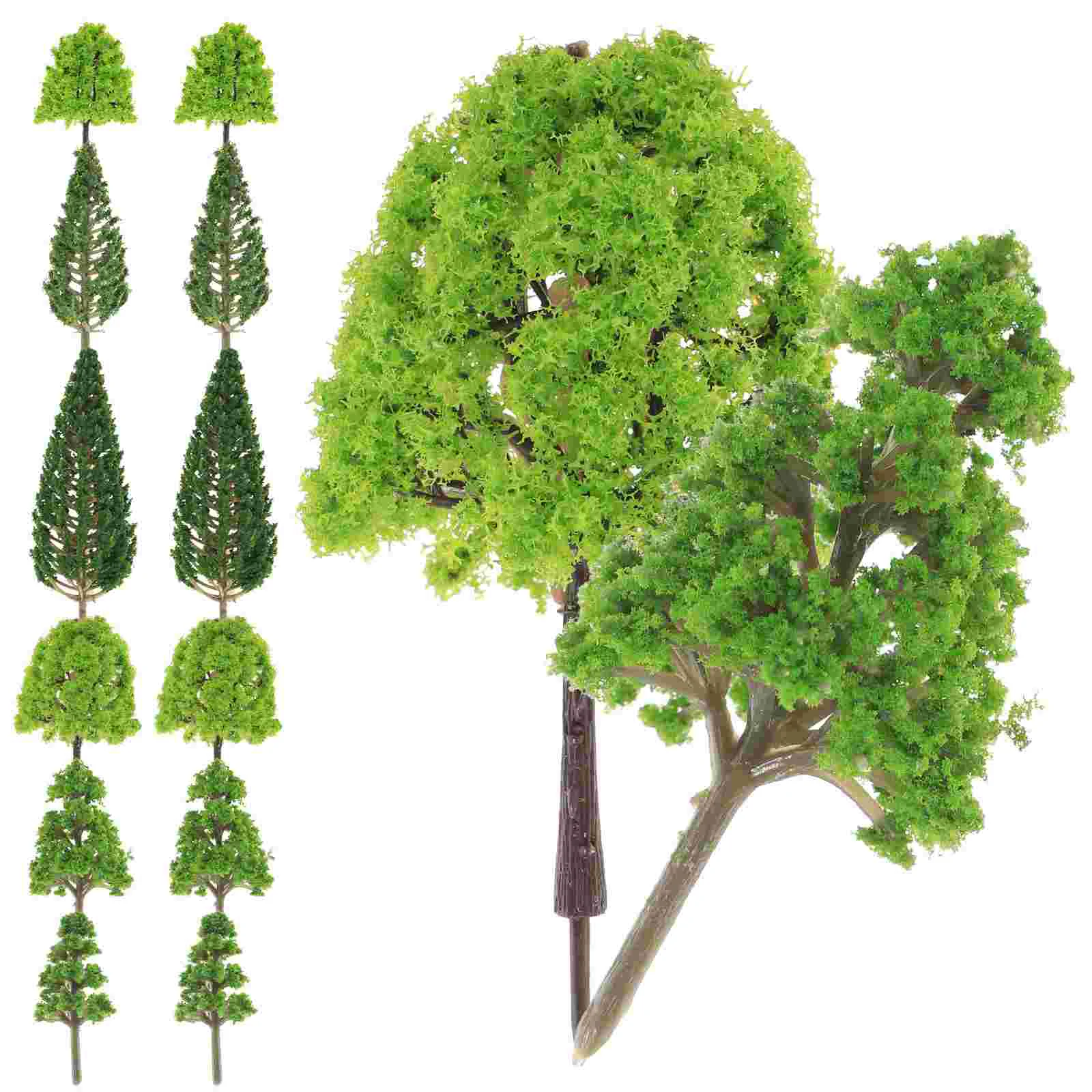 Micro árbol de simulación de paisaje, accesorio verde, mesa de arena, Mini planta falsa, modelo, adorno, decoración, paisaje Artificial