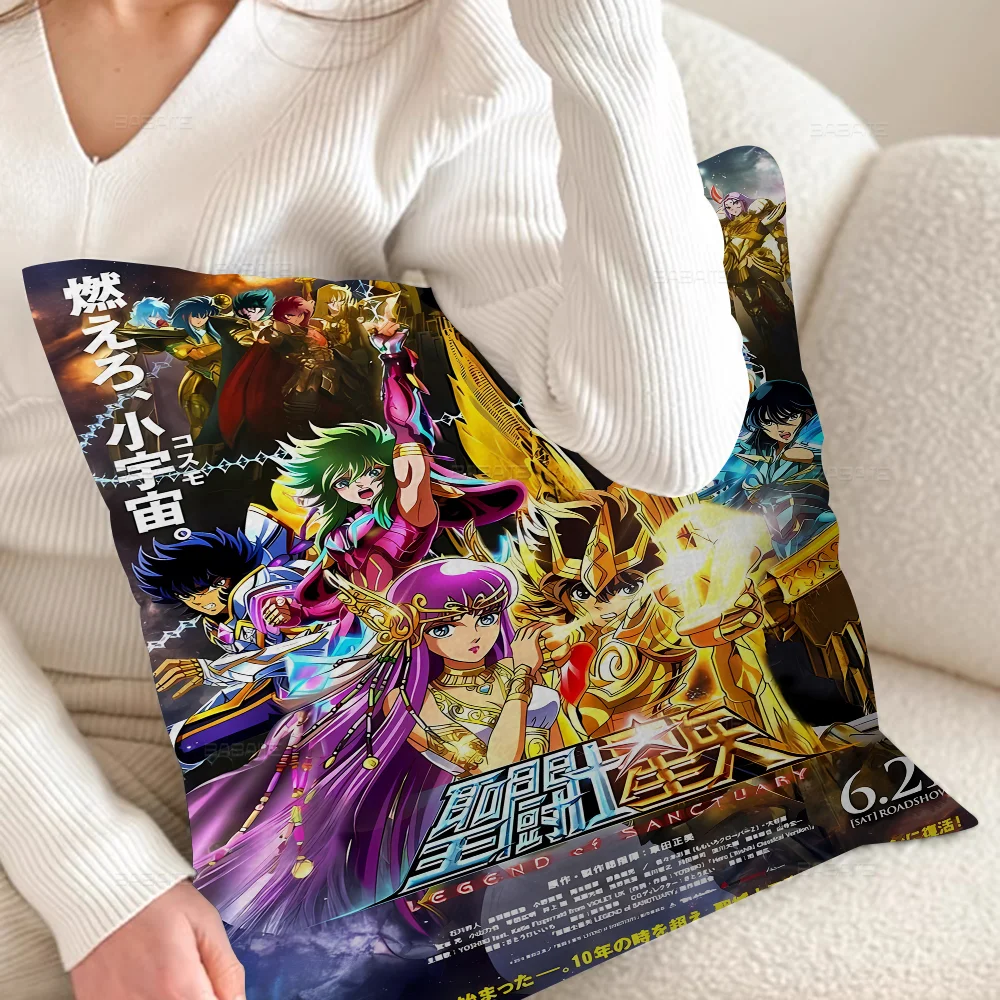 Saint Seiya Pillow Anime Pillow Sofa Bed Head Pillow Cover Cushion Cover 45x45 Cm Fashion