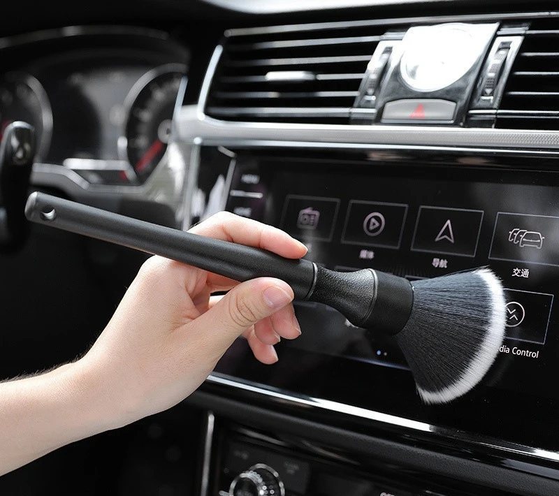 Car Interior Soft‑Bristle Cleaning Brush, Air Vent Gap Dust Remover Detailing Brush