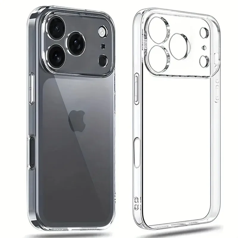 Bardzo cienkie, przezroczyste etui na telefon do iPhone 17, 16, 18 Pro Max, 17 Pro. Miękkie, przezroczyste silikonowe etui do iPhone 15, 14, 13 Pro Max. — 2