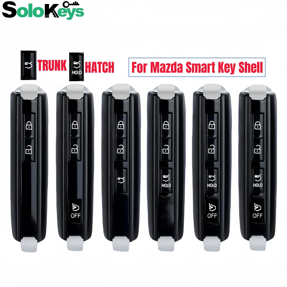 

SOLOKEYS SKE11E-01 WAZSKE11D01 Smart Car Key Shell For Mazda Axela 3 6 CX-90 CX-3 MX-5 MIATA CX-5 CX-30 CX-4 CX-8 CX-50
