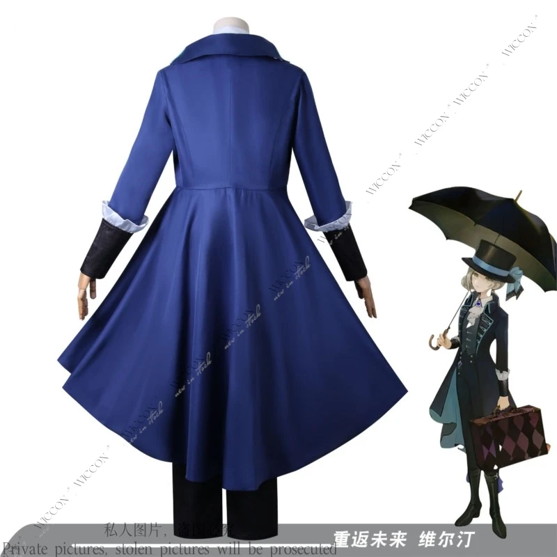 Vertin Cosplay Costume Game Reverse:1999 Timekeeper Comic-Con Disguise Fancy Stage Wig Role Play Performance Dress Customized
