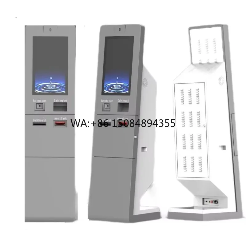 Automated Car Parking Payment System Machine 21.5 Inch Parking Cash Bill Payment Kiosk Cash Recycler Machine Self Service Kiosk