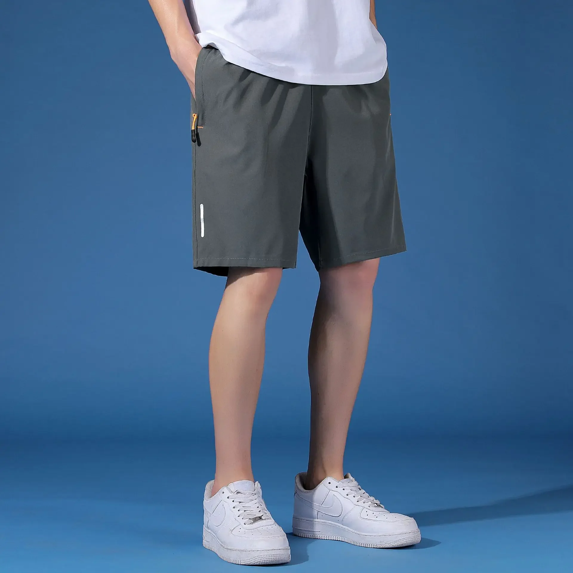 Summer Casual Shorts Men Breathable Beach Shorts ice silk Comfortable Fitness Basketball Sports Short Pants Male running shorts