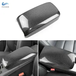 For Mercedes Benz A B GLA CLA Class W176 X156 C117 W246 Car Center Console Armrest Box Panel Carbon Fiber Texture Trim Cover