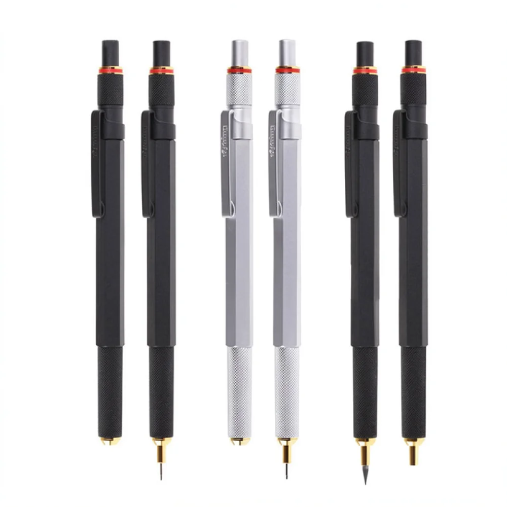 For For Rotring 800 Drafting Mechanical Pencil Metal Stationery 0 5mm Lead Precision Writing Drawing Tool Office Art Instrument