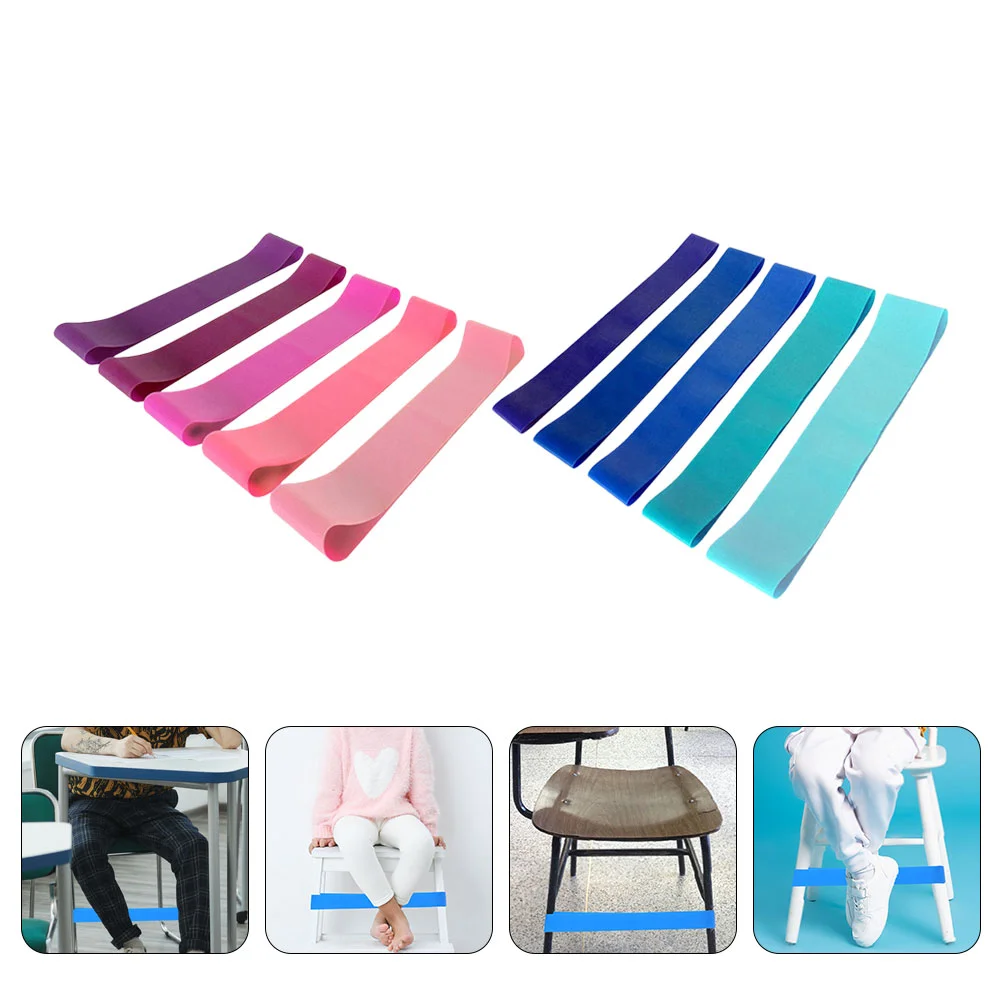 10 Pcs Tables and Chairs Leg Elastic Band Office Resistance Bands Sensory Tpe for