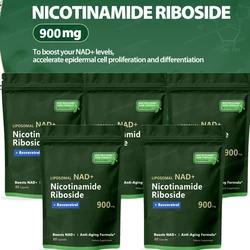 5Bags 400Pills Pure NAD+ Nicotinamide Nucleoside 900mg Resveratrol Supplement Capsules Anti-aging Boost Energy