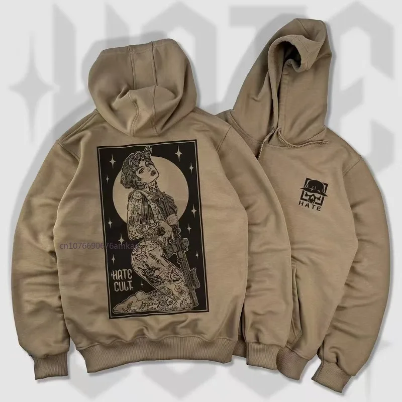 

High-quality Thickened Pullover Hoodie Men and Women Ins Tide Personalized Pattern Printing Sweatshirt New Loose Couple Hoodie