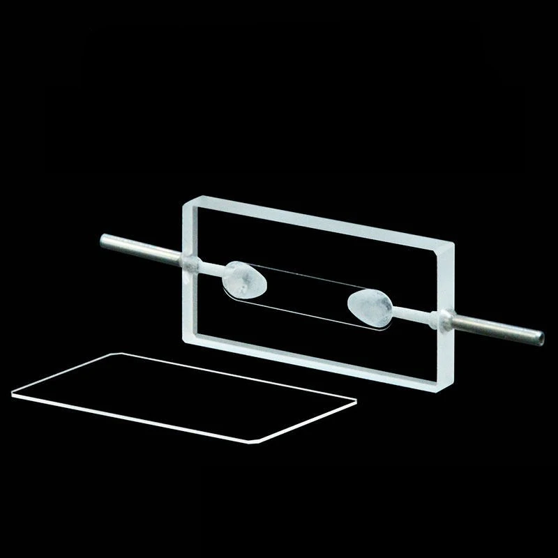 Optical path 0.2mm split quartz counter flow colorimetric dish 16ul bonding process UV two pass light transmission