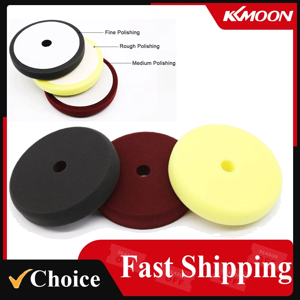 Polishing Pad 6 Inch Car Buffing Sponge for Automobiles Yachts Moderate Scratch Oxidation Defect Removal Rough Polishing