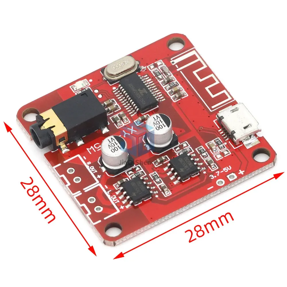 XY-BT5W DC 3.7~5V Bluetooth 5.0 Audio Receiver 5w+5w Stereo Power Amplifier Board