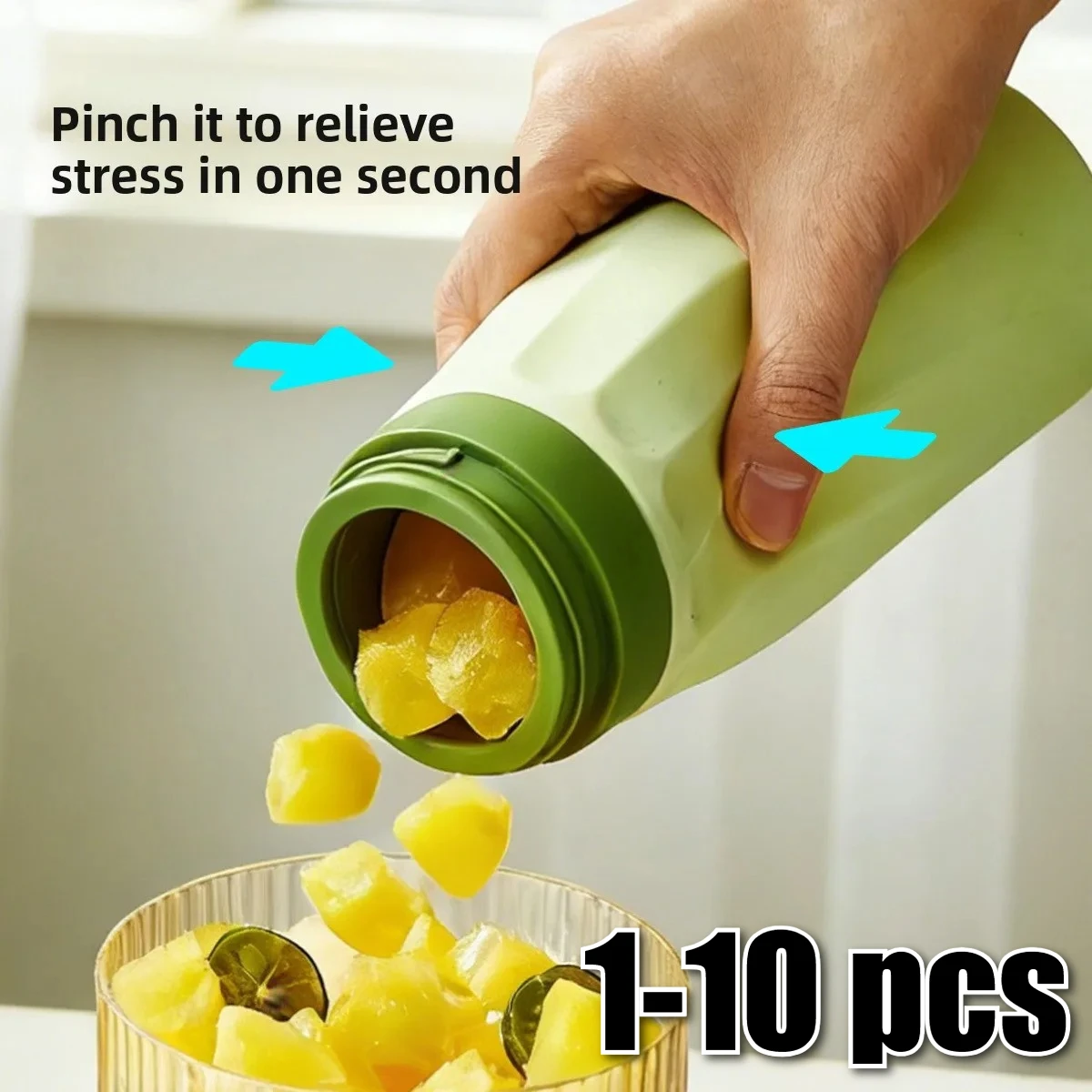 Squeeze Ice Tray 2 in 1 Silicone Ice Cup Drink Maker Portable Cooling Cup 1-10PCS for Soda Beer Juice Outdoor Gym Home