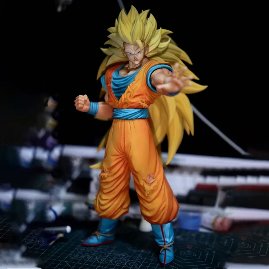 

2025 Dragon Ball Аниме Фигурка Сон Гоку Фигурка Ssj3 Goku Фигурка Super Saiyan 3 Goku Фигурки 1/6 Статуя из ПВХ Модель Игрушки Подарки