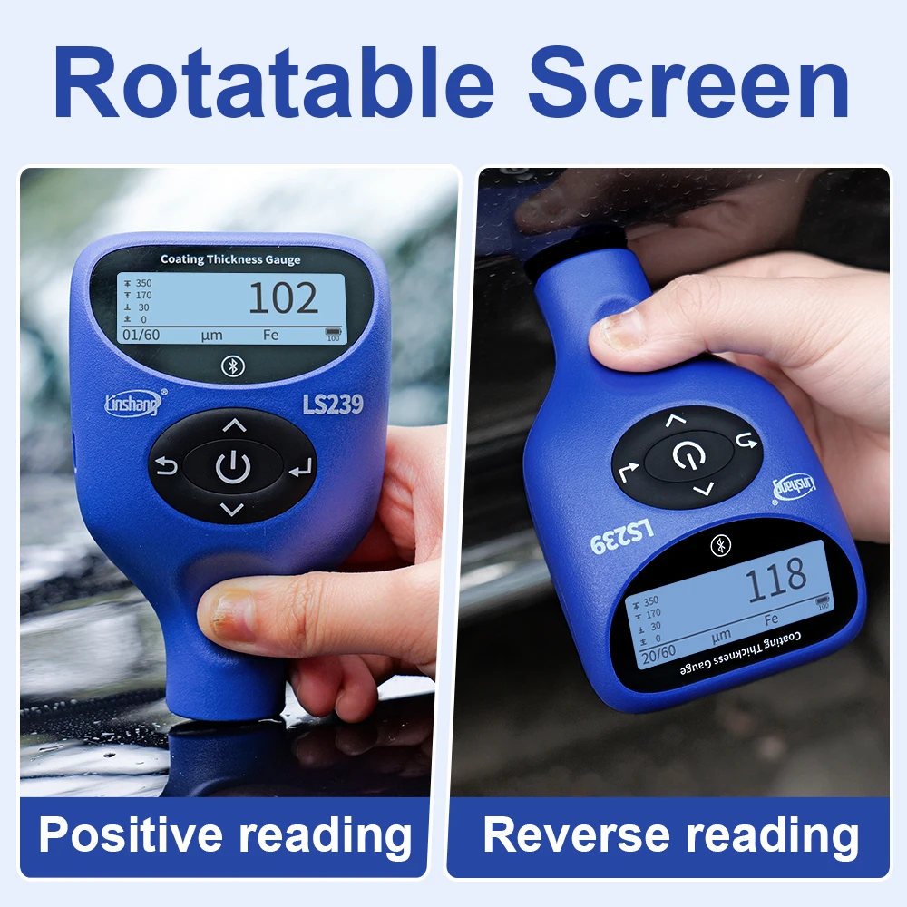New Upgrade Car Paint Tester High Precision Paint Meter Professional Coating Thickness Gauge LS239 썸네일 6
