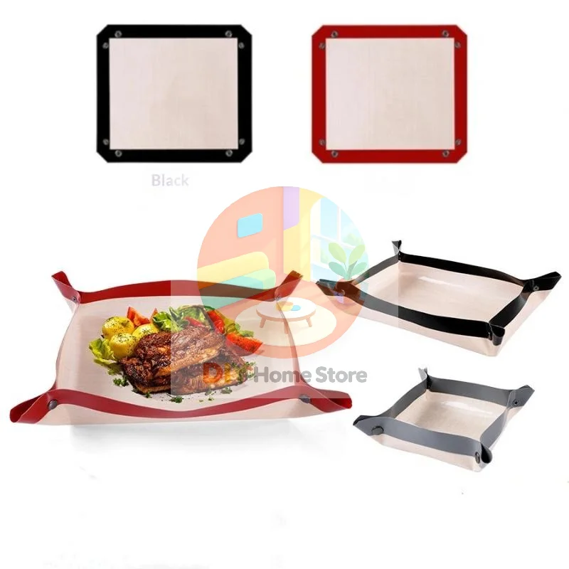 Silicone Baking Mat Non-Stick Leakproof Heat Resistant Reusable Liner for Cookie Tray Oven Home Kitchen Baking Use