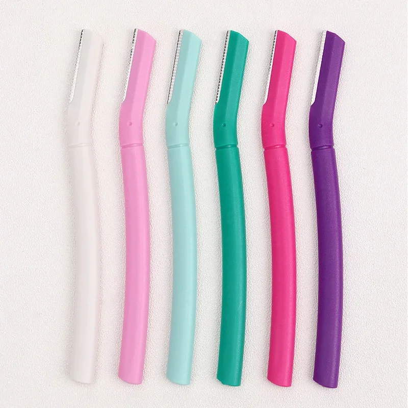 3/6/10Pcs 눈썹 트리머 눈썹 면도기 면도기 블레이드 눈썹 셰이퍼 페이스 면도기 페이셜 헤어 리무버