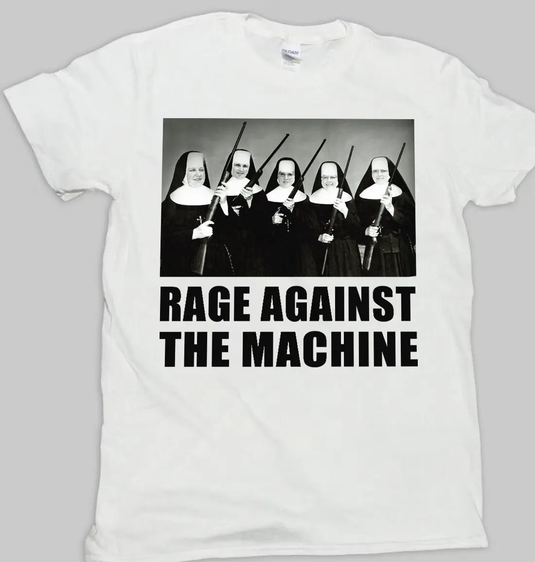 Ratm Rage ต่อแม่ชีกับปืนเสื้อยืด unisex