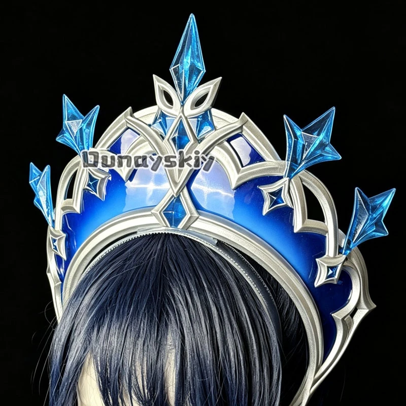 The Tsaritsa Ice Queen Winter Crown Snezhnaya​ Headwear Props Cosplay Props Game Genshin Impact Accessory For Halloween view 6