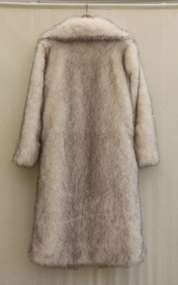 Cappotto lungo in pelliccia sintetica da uomo autunno inverno giacca da uomo grande soprabito abbigliamento da uomo cappotto spesso giacche calde con cappuccio Maxi cappotti