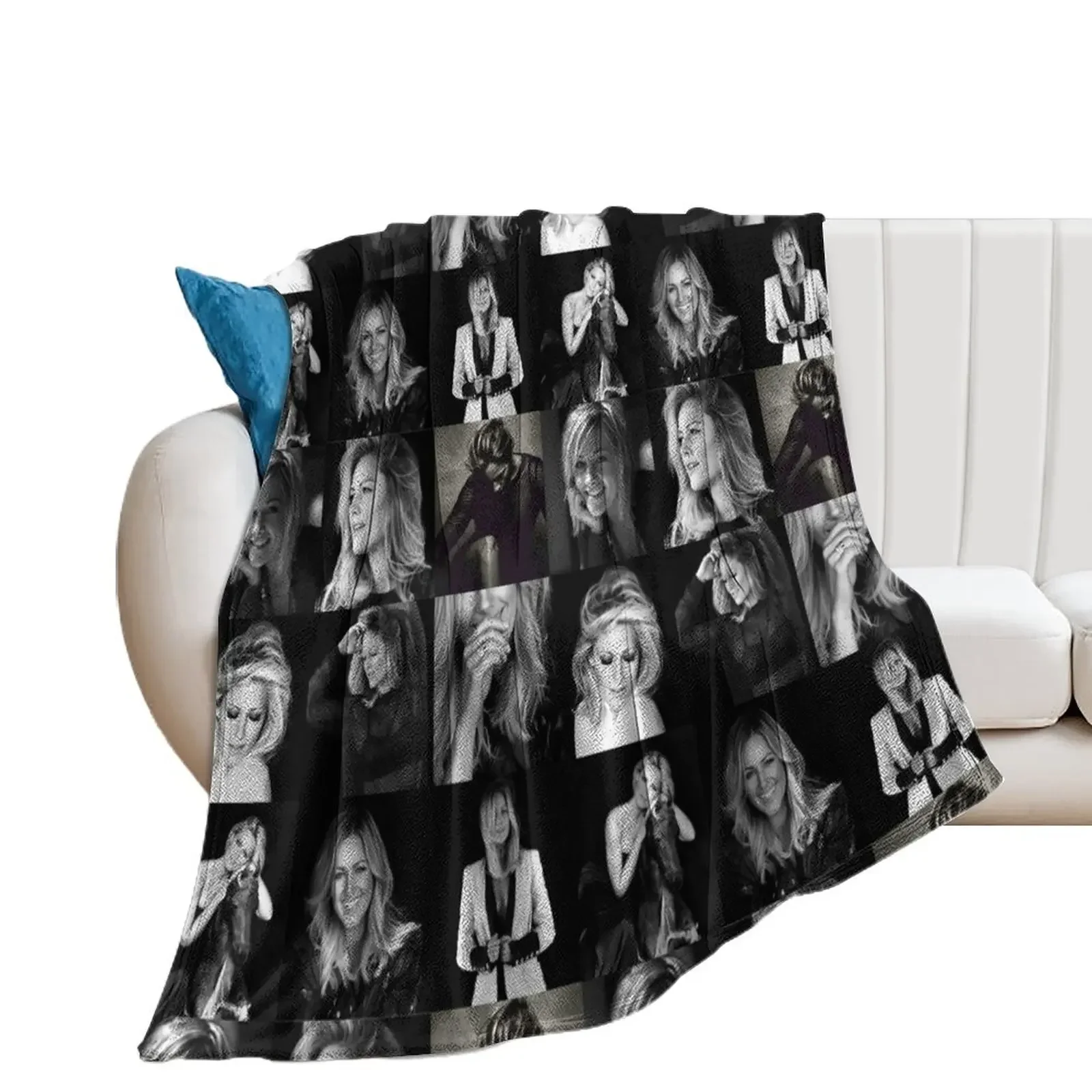 

Helene Fischer Collage Throw Blanket Travel wednesday Picnic Blankets