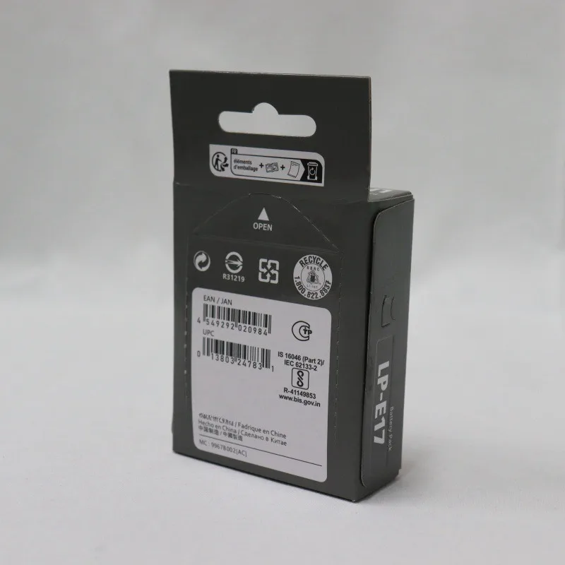 1040mAh LP-E17 Battery for Canon EOS R50 R8 RP 850D 77D 200DII M50 M6 Mark II Kiss X90 DSLR Camera Battery Full Decode