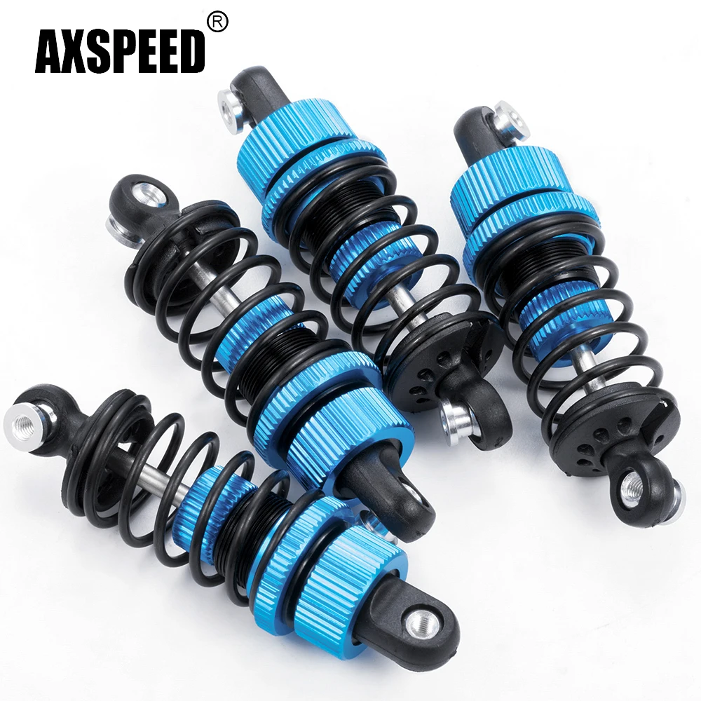 AXSPEED 4Pcs Aluminium Alloy Oil Shock Absorbers Damper Set for Tamiya TT02 1/10 RC Drift Car Upgrade Parts