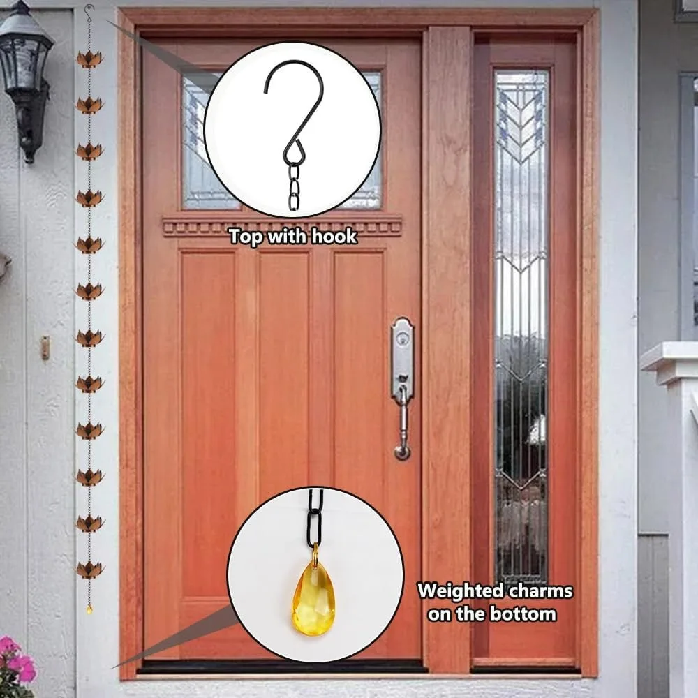 Rain Chain Copper Spinner Metal