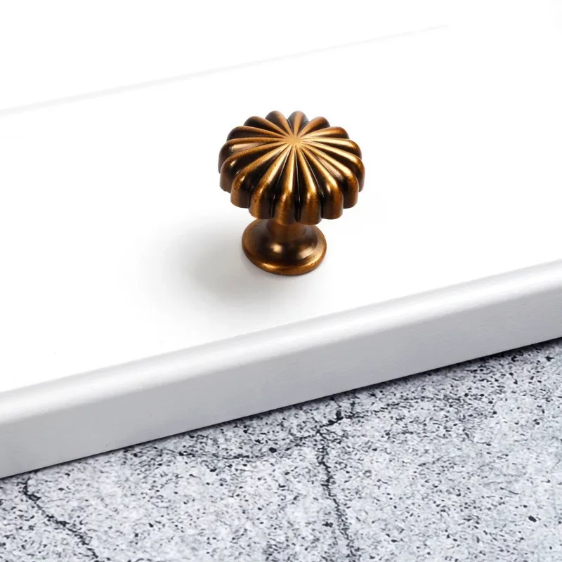 3 PCS European Style Minimalist Solid Aluminum Alloy Cabinet DIY Pull Handle Classical Luxury Drawer Knob Cabinet Door Handle