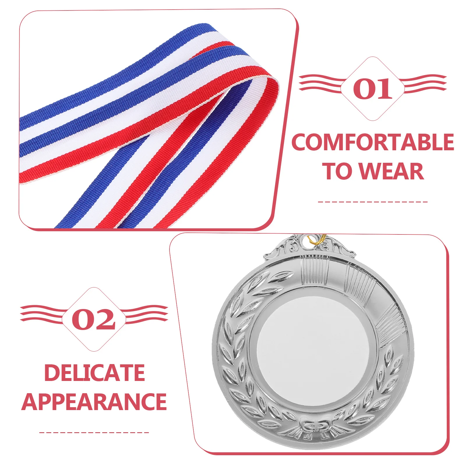 

Versatile Blank Medals for Sports Awards Childrens Encouragement Creative DIY Medals for Celebrations Games