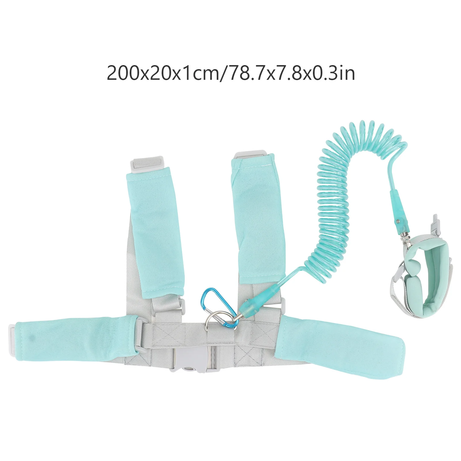 1Set Anti Lost Safety Harness Leash Sky Blue Toddler Adjustable Wrist Link Strap Child Leash for Outdoor Supermarkets Parks