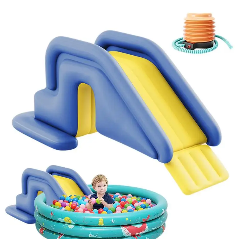 Inflatable Pool Slide For Kids Fun Outdoor Anti-Tipping Waterpark Slides Toy Summer Inflated Water Slides For Swimming Pool