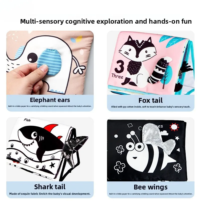 Aipinqi nouveau calendrier de bureau livre en tissu, bébé tête haute formation amusant miroir bébé couleur illumination bureau calendrier Spot