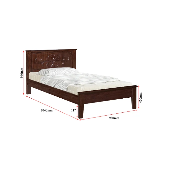 

Custom Made Solid Wooden Beds for Bedroom Furniture Sets Good Price Luxury Bed