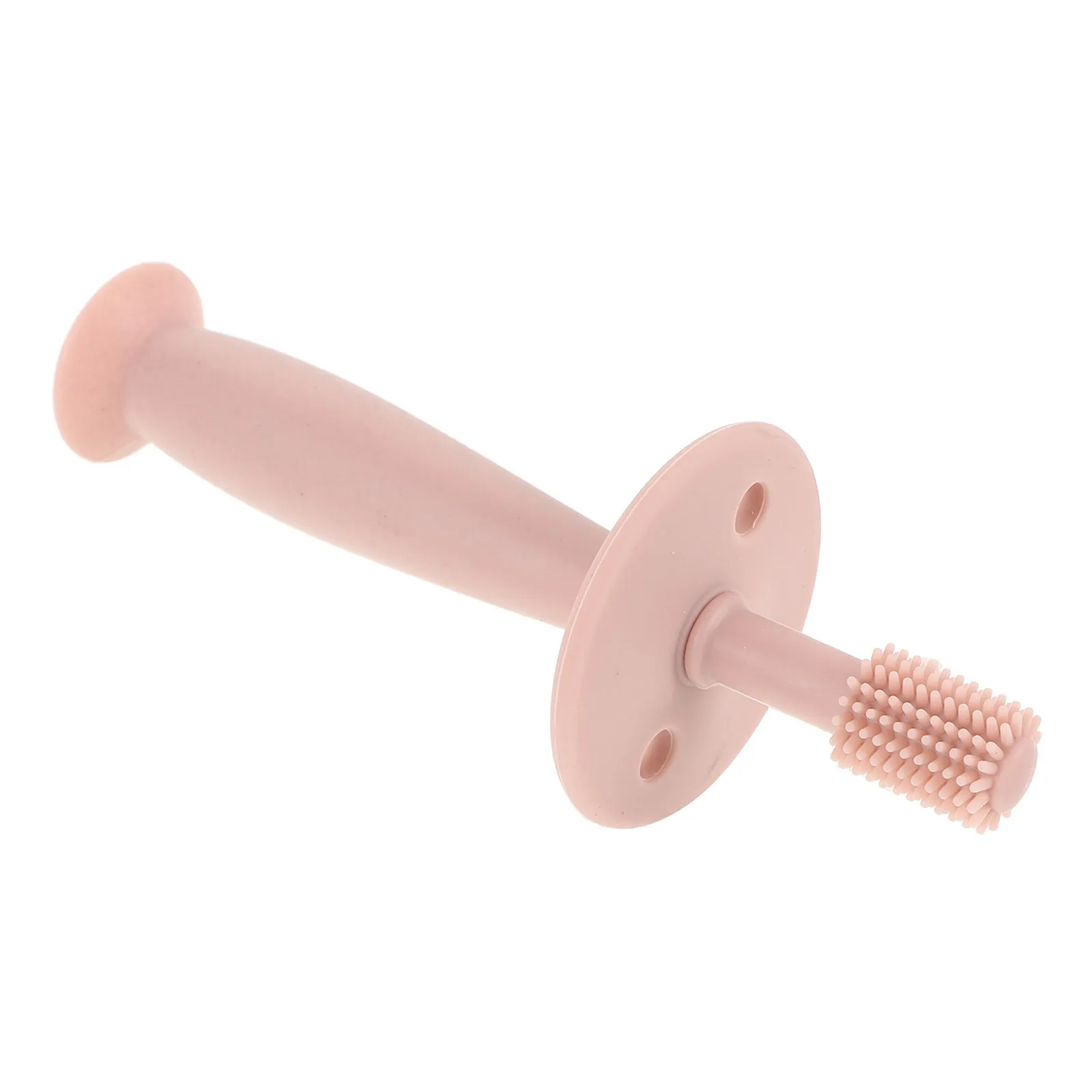 

1Pcs Baby Silicone Toothbrush with Protective Baffle Soft Bristles Teething Pad Training Brush for Infant Oral Care Non-Slip