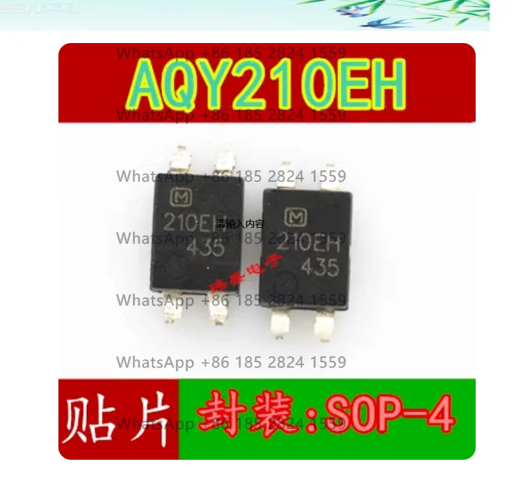 210EH AQY210EH Optocoupler Solid State Relay SMD SOP4 AQY210EHAX Imported 50PCS