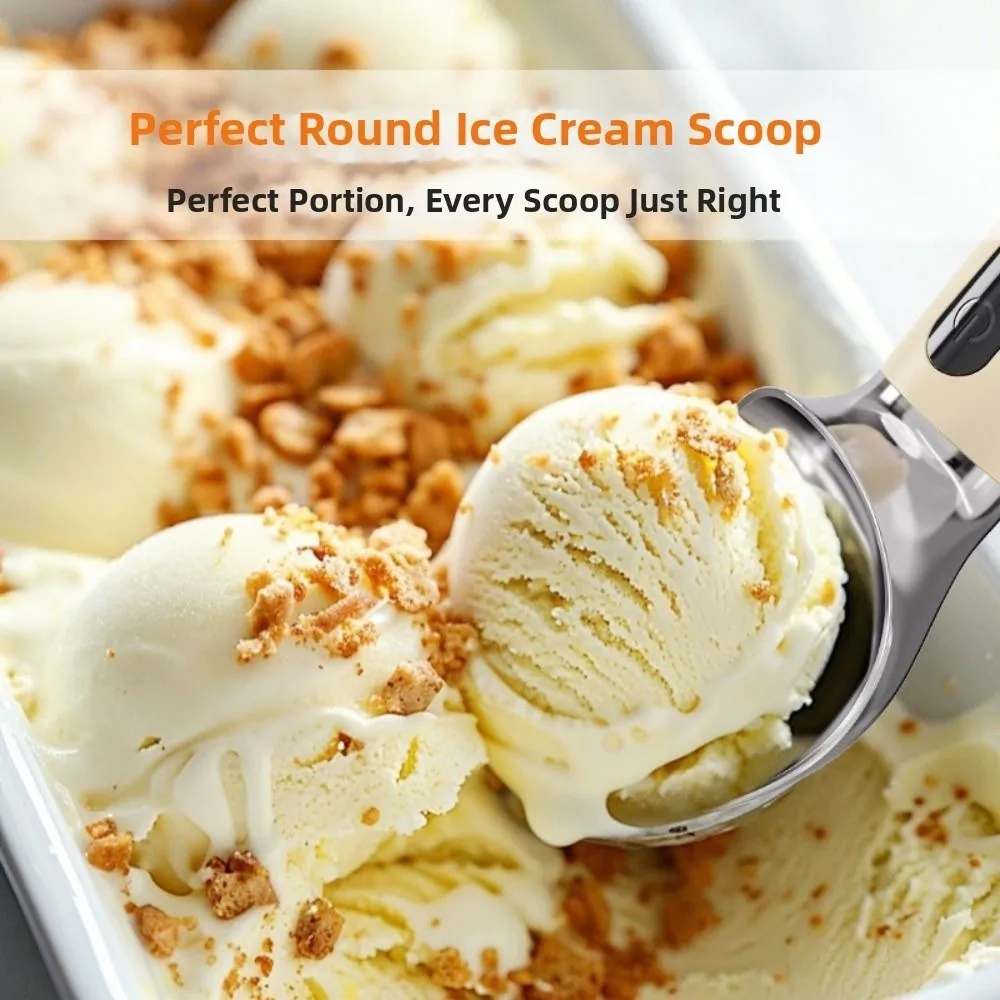 

Rechargeable Heated Ice Cream Scoop Rapid Heating LED Display Electric Ice Cream Scooper Waterproof Fast Melting
