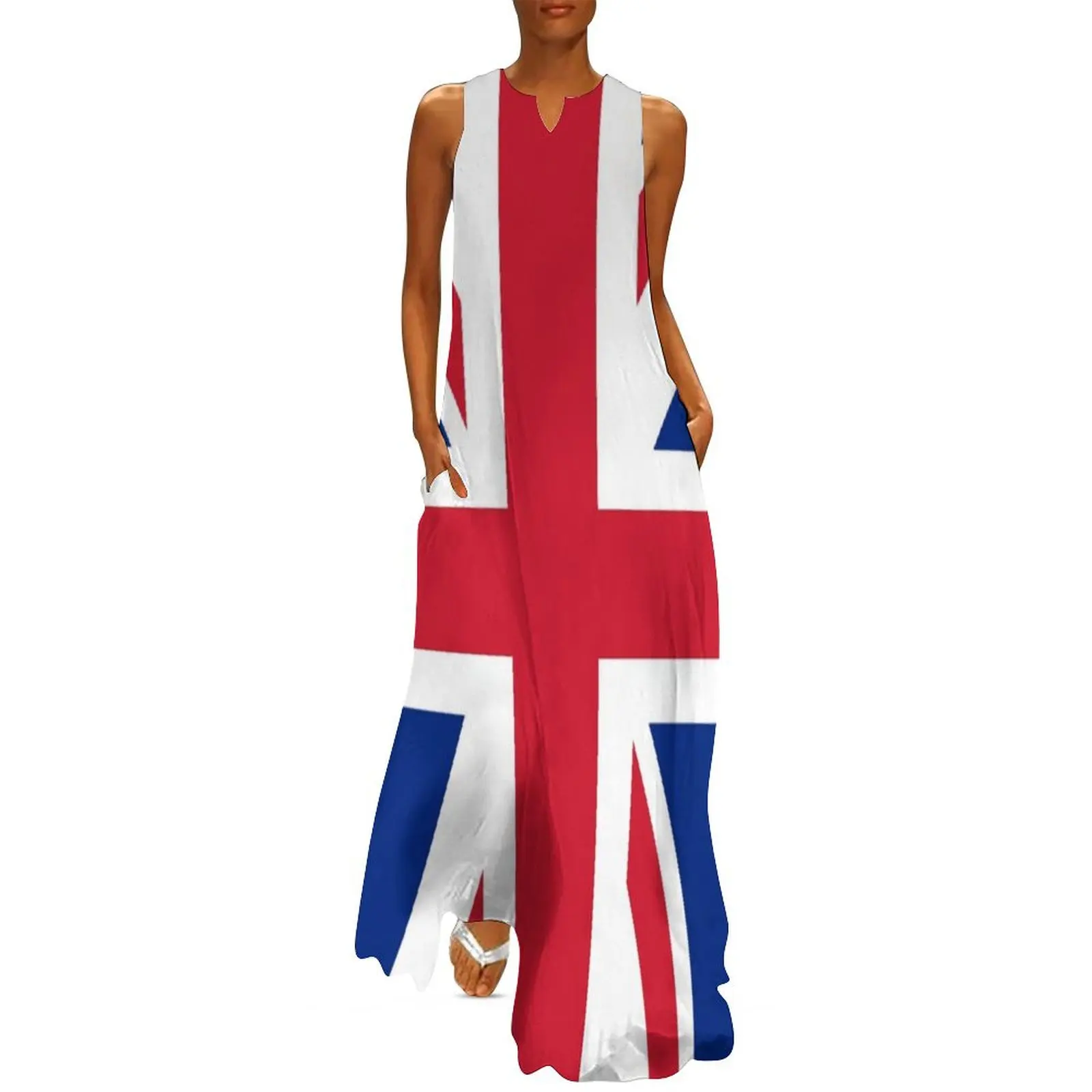 United Kingdom National Flag Union Jack Great Britain Long Dress Female clothing beach outfits for women Dress