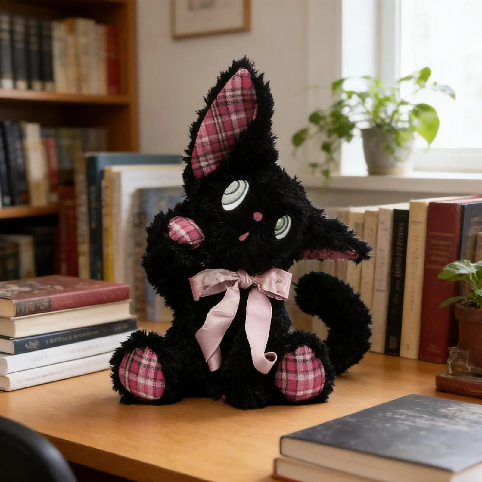 Animali di peluche per gatti 35 cm Morbido cuscino per bambole che abbraccia Simpatico gatto di peluche per ragazzo ragazza Compleanno Viaggio a casa Capodanno Amici di famiglia