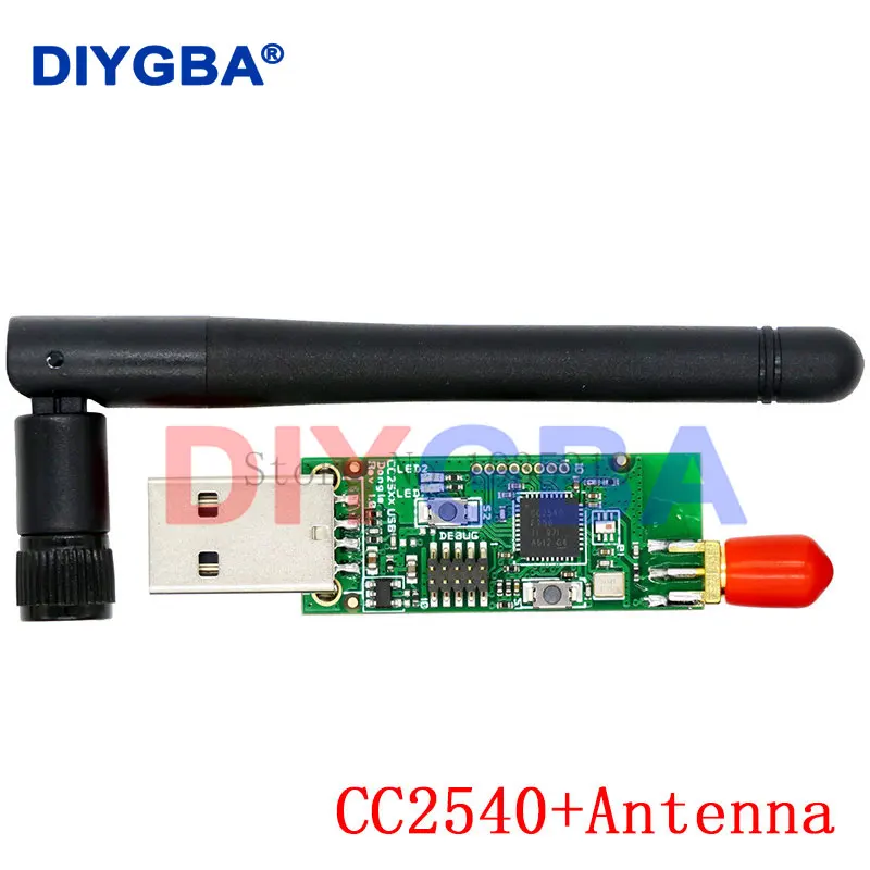 Bezprzewodowy Zigbee CC2531 CC2540 Sniffer Bare Board analizator protokołu pakietowego klucz sprzętowy interfejsu USB moduł pakietu przechwytującego + antena