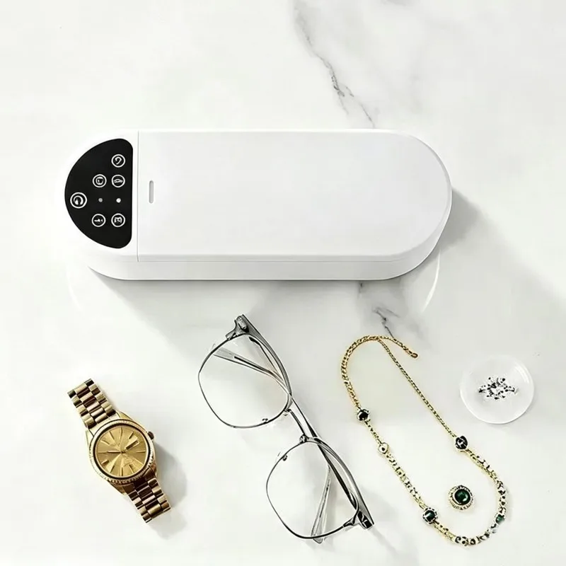 AC93-Household Ultrasonic Cleaning Machine, Washes Glasses, Braces, Makeup Brush, Jewelry-Multifunctional