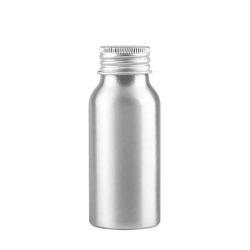 

Wholesale Excellent 50ml Empty Aluminum Bottles 50cc Metal Makeup Containers Cosmetic Toner Packaging Portable Travel