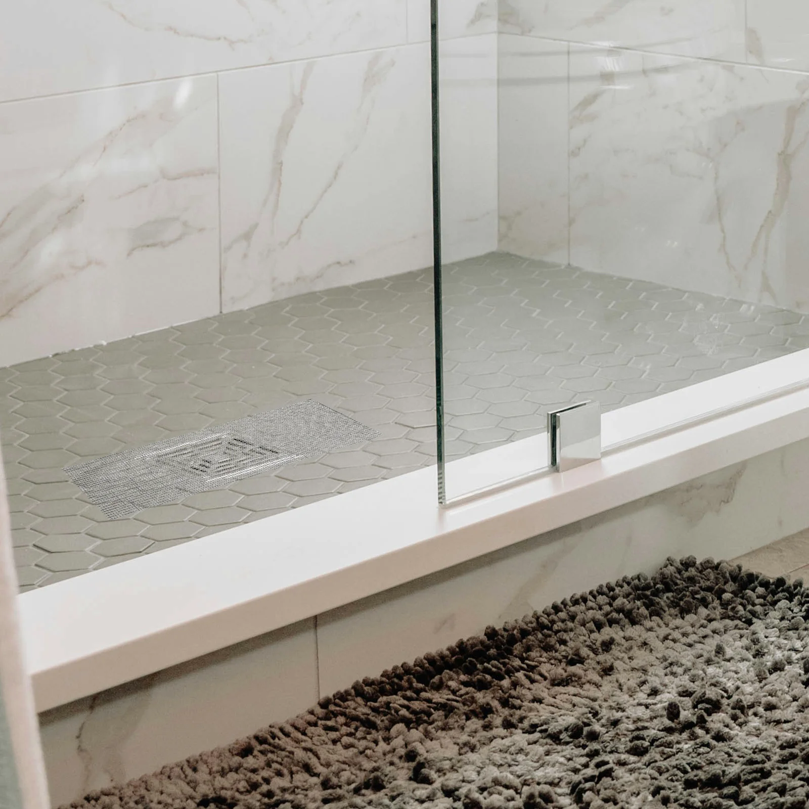 

Insect-proof and Odor-proof Gauze Stickers Anti-blocking Floor Hair Catching Filtering Drain Bathroom Polyester