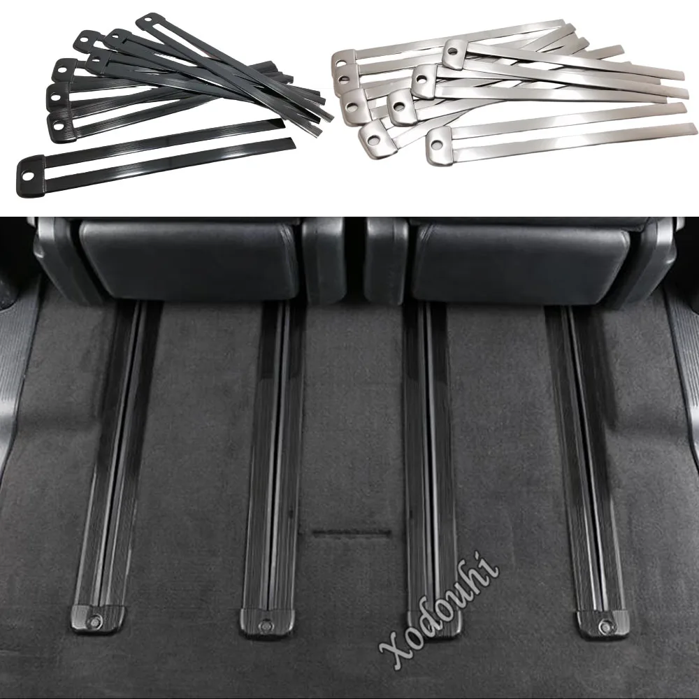 

For Honda Odyssey 2015 2016 2017 2018 2019 2020 2021 Car Stainless Steel Rear Seat Track Path Slide Rail Guide Frame Cover Parts