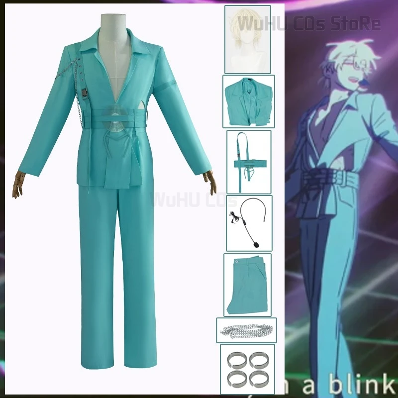 

Alien Stage Luka Cos R7 Blink Gone Costume Wig Party Clothing Performance Uniform White Suit Halloween Christmas Customized