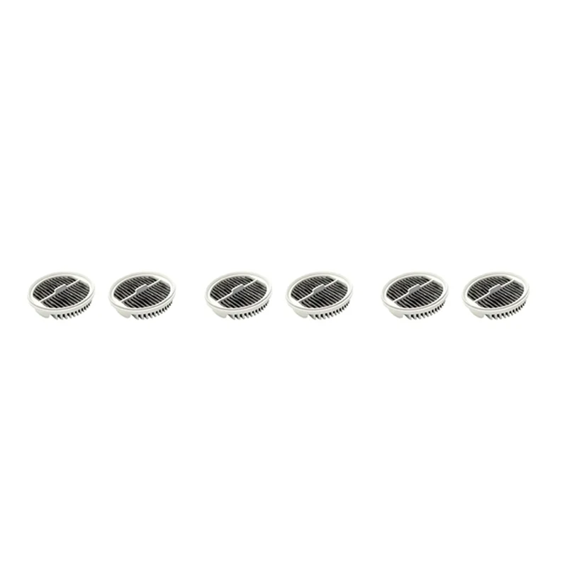

B38B-6Pcs For Xiaomi Mijia Handheld Vacuum Cleaner Filter HEPA White For MJXCQ01DY Model