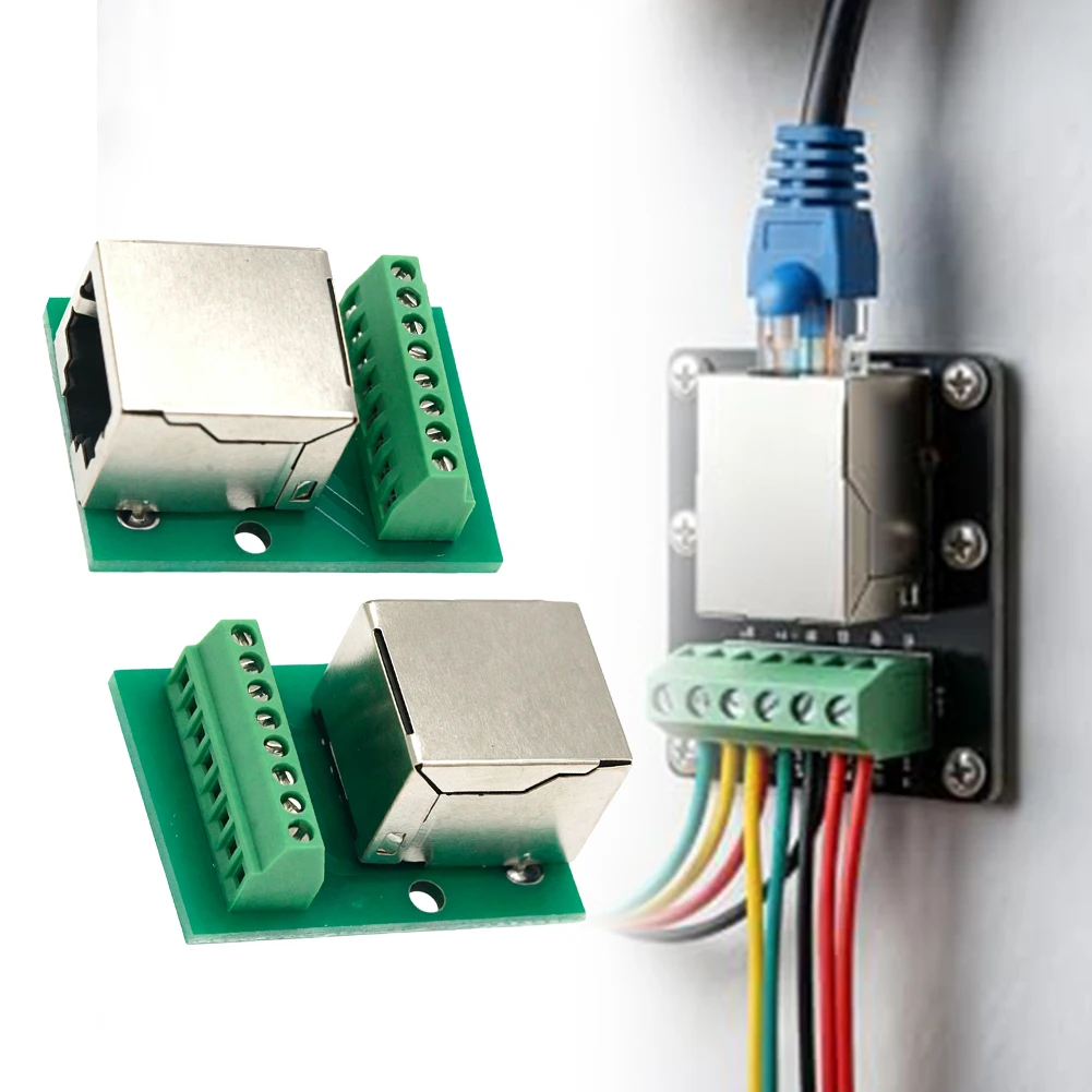 Network Port Adapter Kit 4pcs Made of Metal with For RJ45 Female Interface for Use in Fixed Indoor Network Deployments
