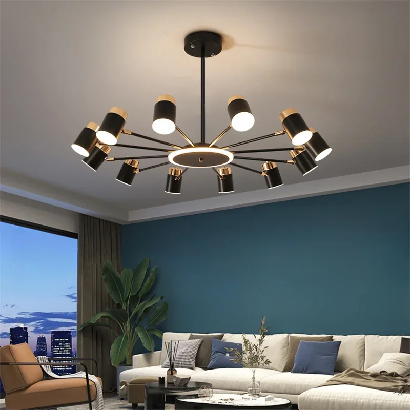 

Nordic Chandelier Living Room Lustre Simple Modern Restaurant Bedroom Led Lamps Indoor Lighting Decoration Dining Table Light