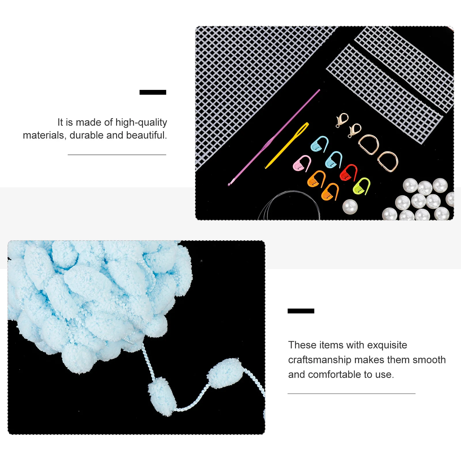 

1Set DIY Bag Making Materials Weaving Bag Supplies Handmade Craft Tools Creative Gift for Mom Wife Girlfriend DIY Accessory